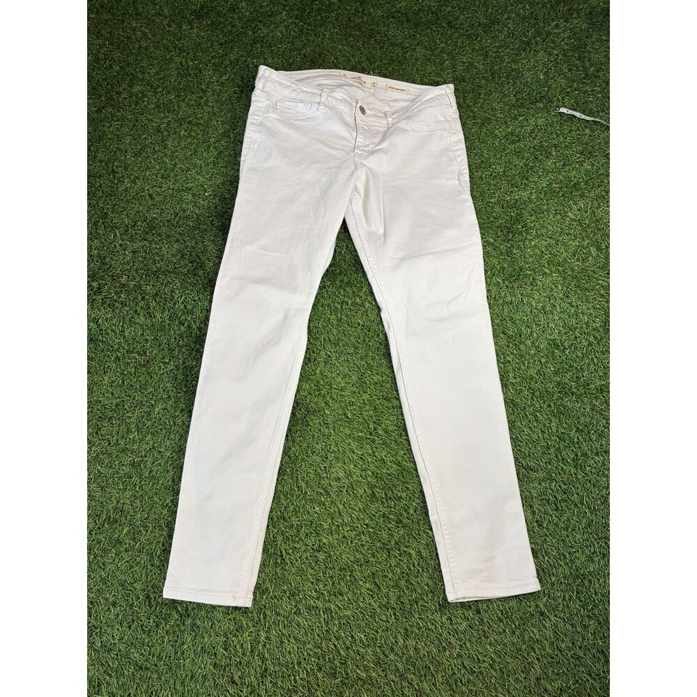Hollister Low Rise Super Skinny White Jeans Women’s W29 L28 Stretch